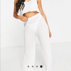 White Beach cover up set